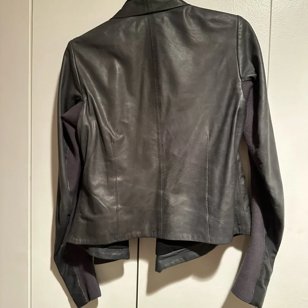 June Women's Black Leather Jacket